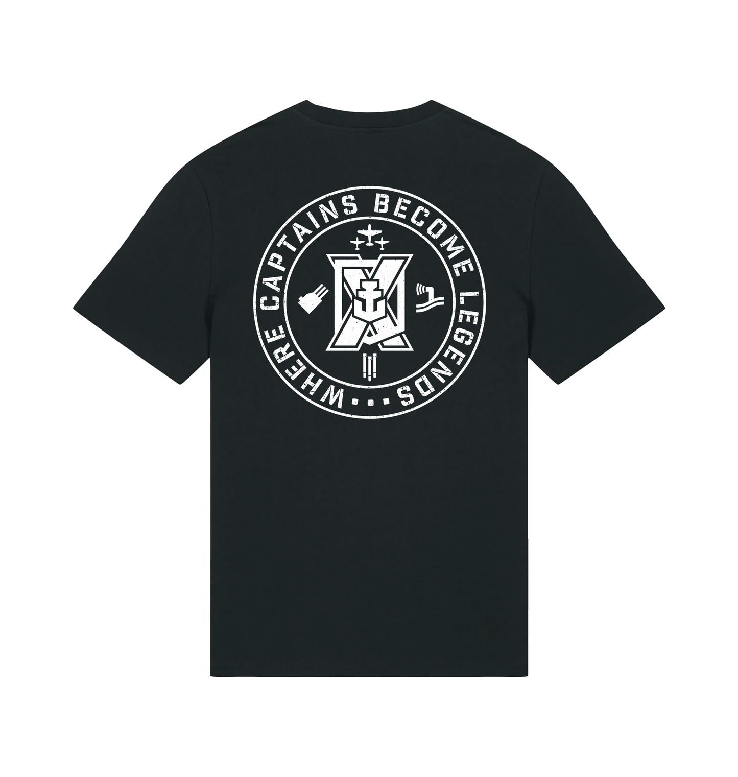 Black Printed T-shirt Back