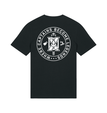 Black Printed T-shirt Back