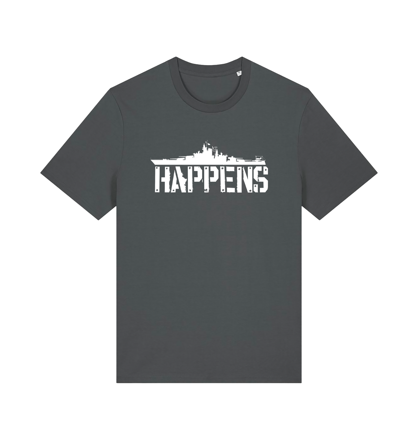 Anthracite Printed T-shirt Front