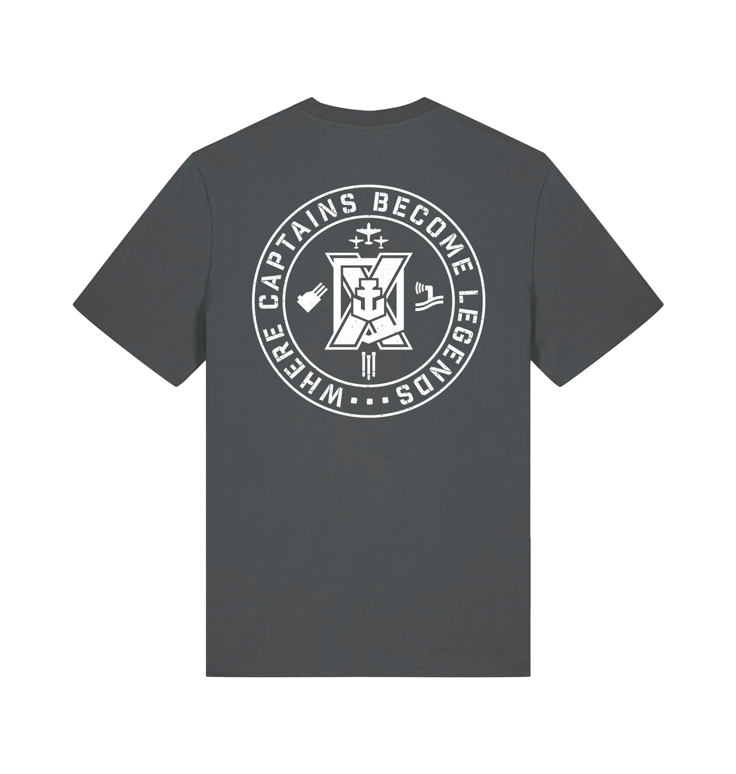 Anthracite Printed T-shirt Back