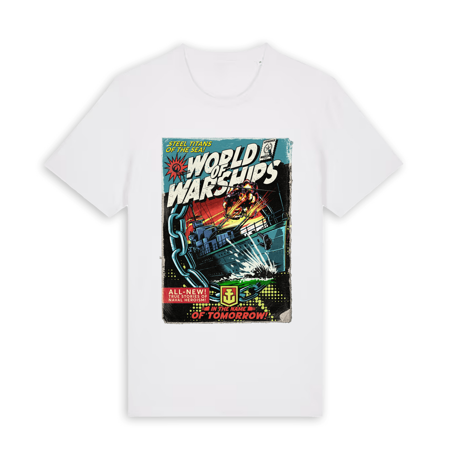 White Printed T-shirt Front