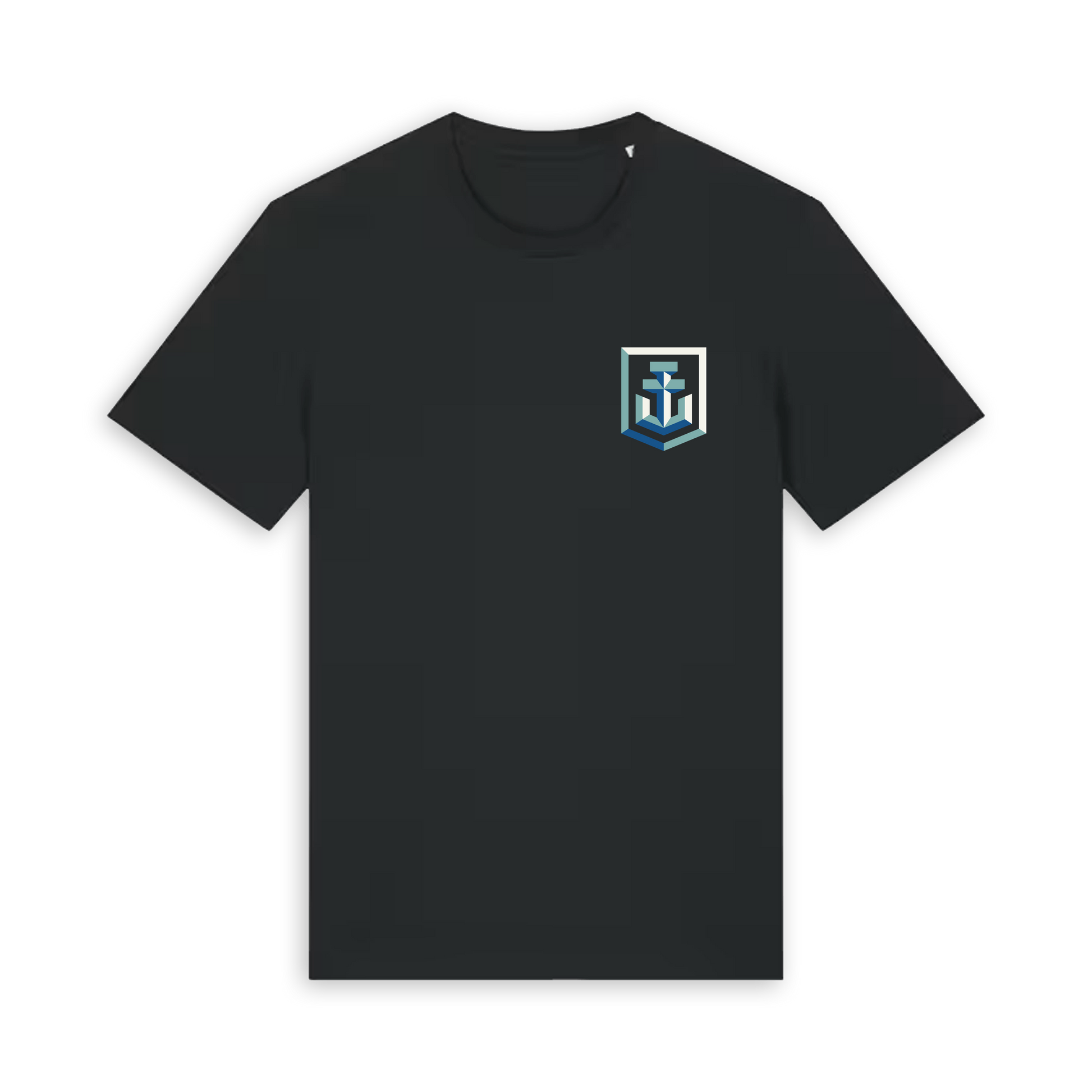 Black Printed T-shirt Front