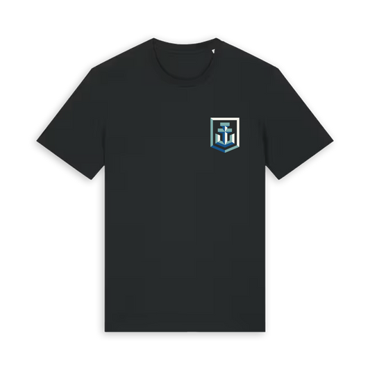 Black Printed T-shirt Front