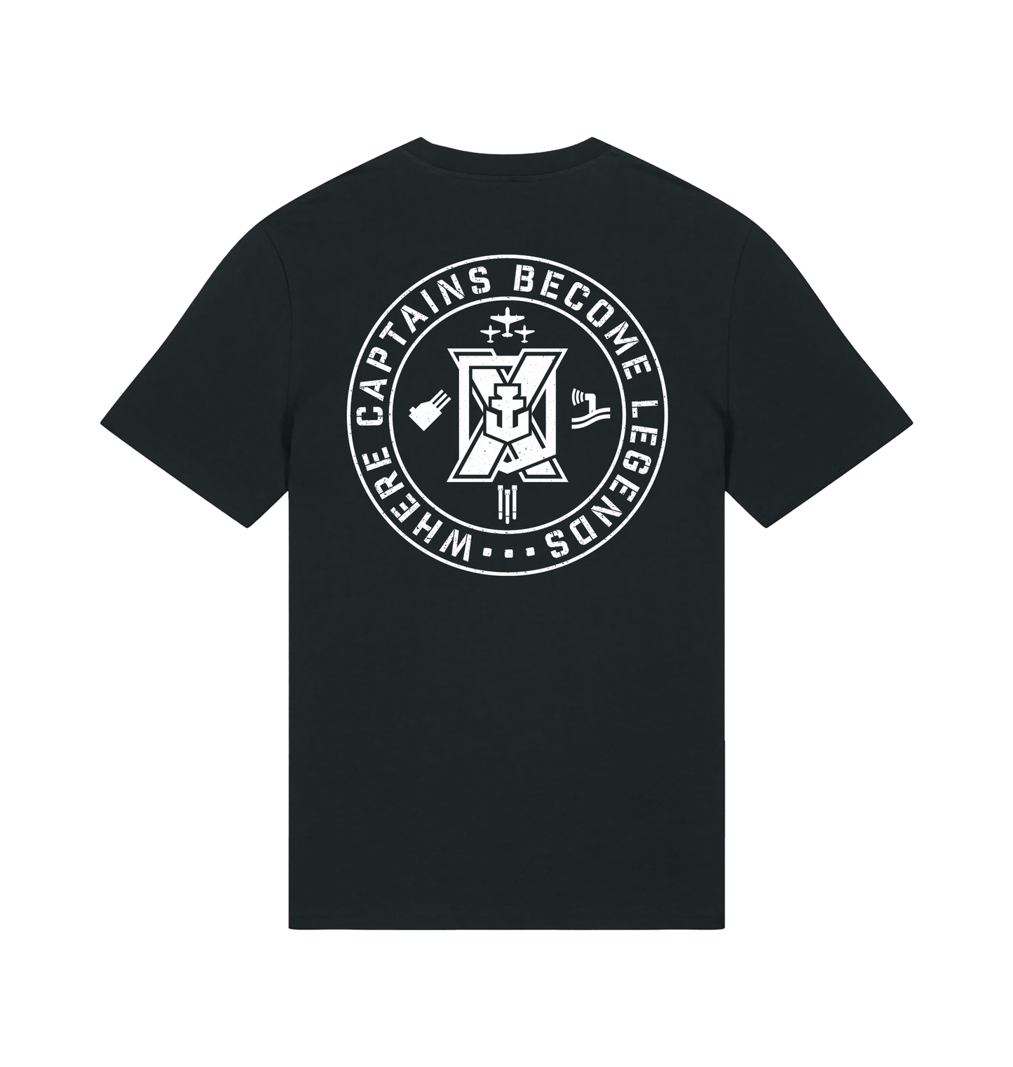 Black Printed T-shirt Back