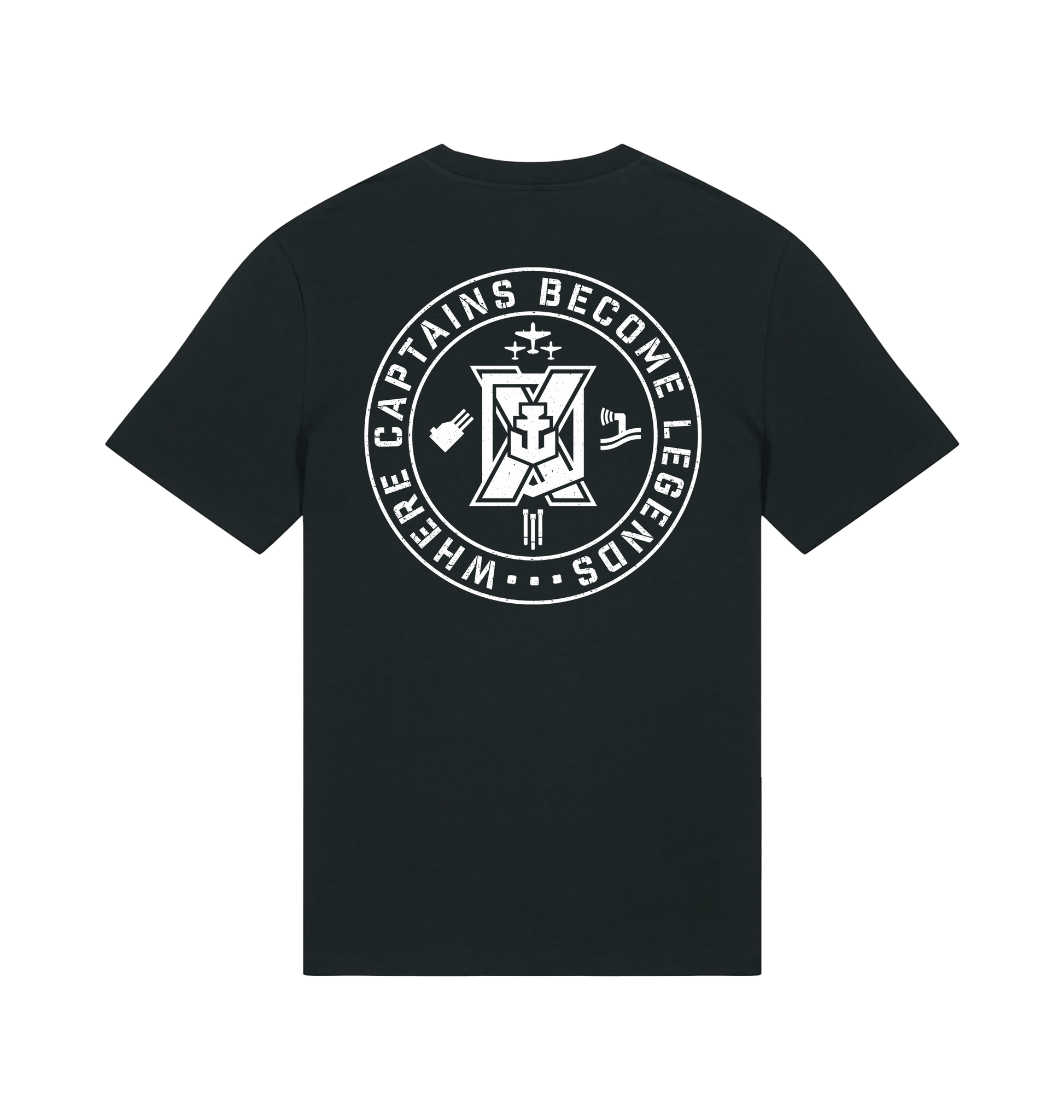Black Printed T-shirt Back