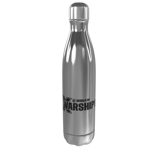 Silver Water Bottle Front