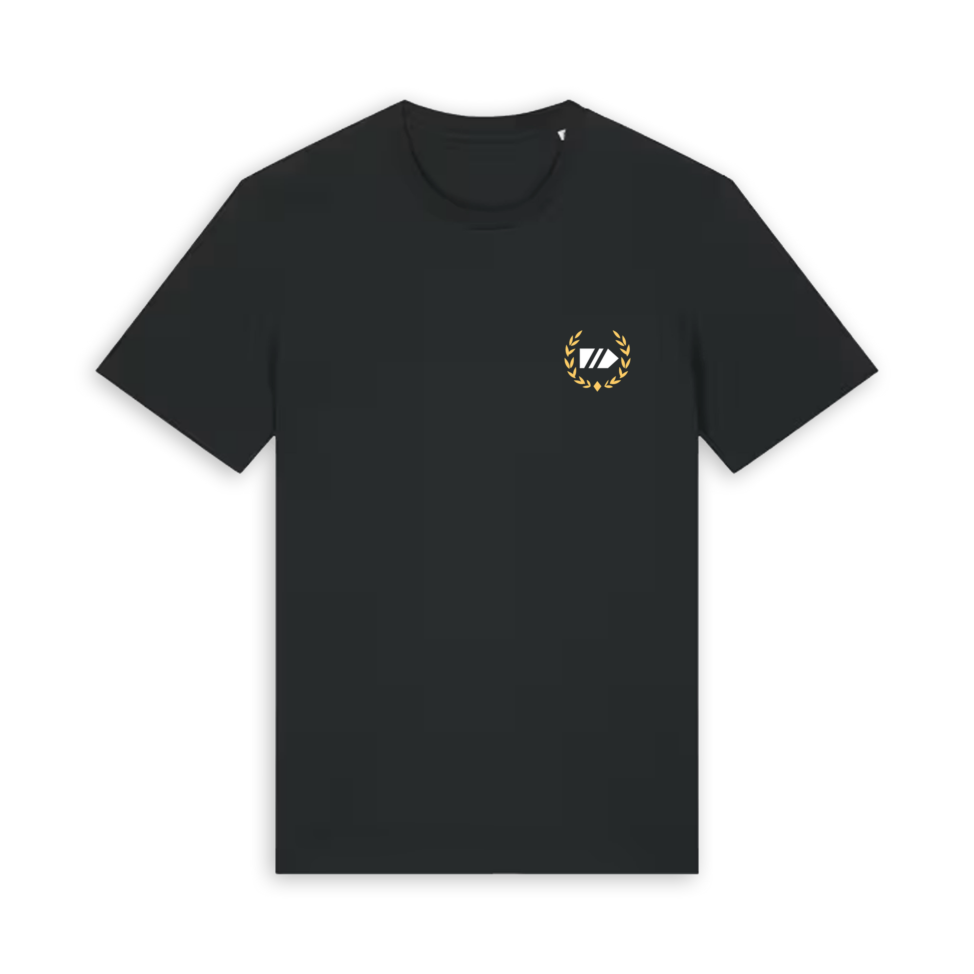 Black Printed T-shirt Front