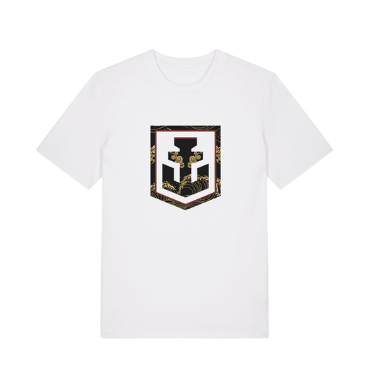 White Printed T-shirt Front