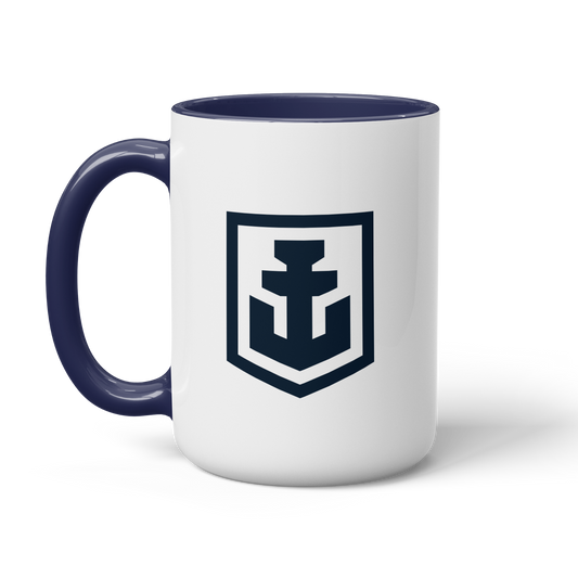 World of Warships Icon Navy Two Tone Mug