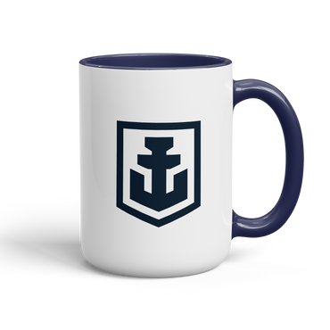 World of Warships Icon Navy Two Tone Mug