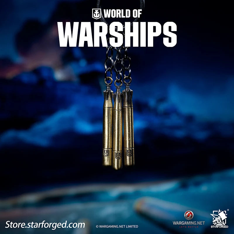 Starforged World of Warships Torpedo Keychain - Triple