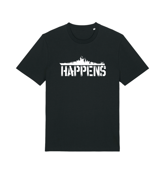 Black Printed T-shirt Front