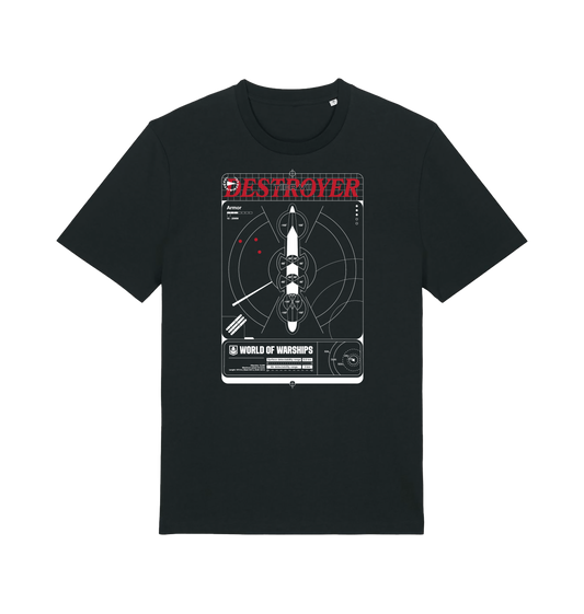 Black Printed T-shirt Front