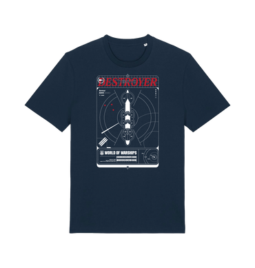 French Navy Printed T-shirt Front