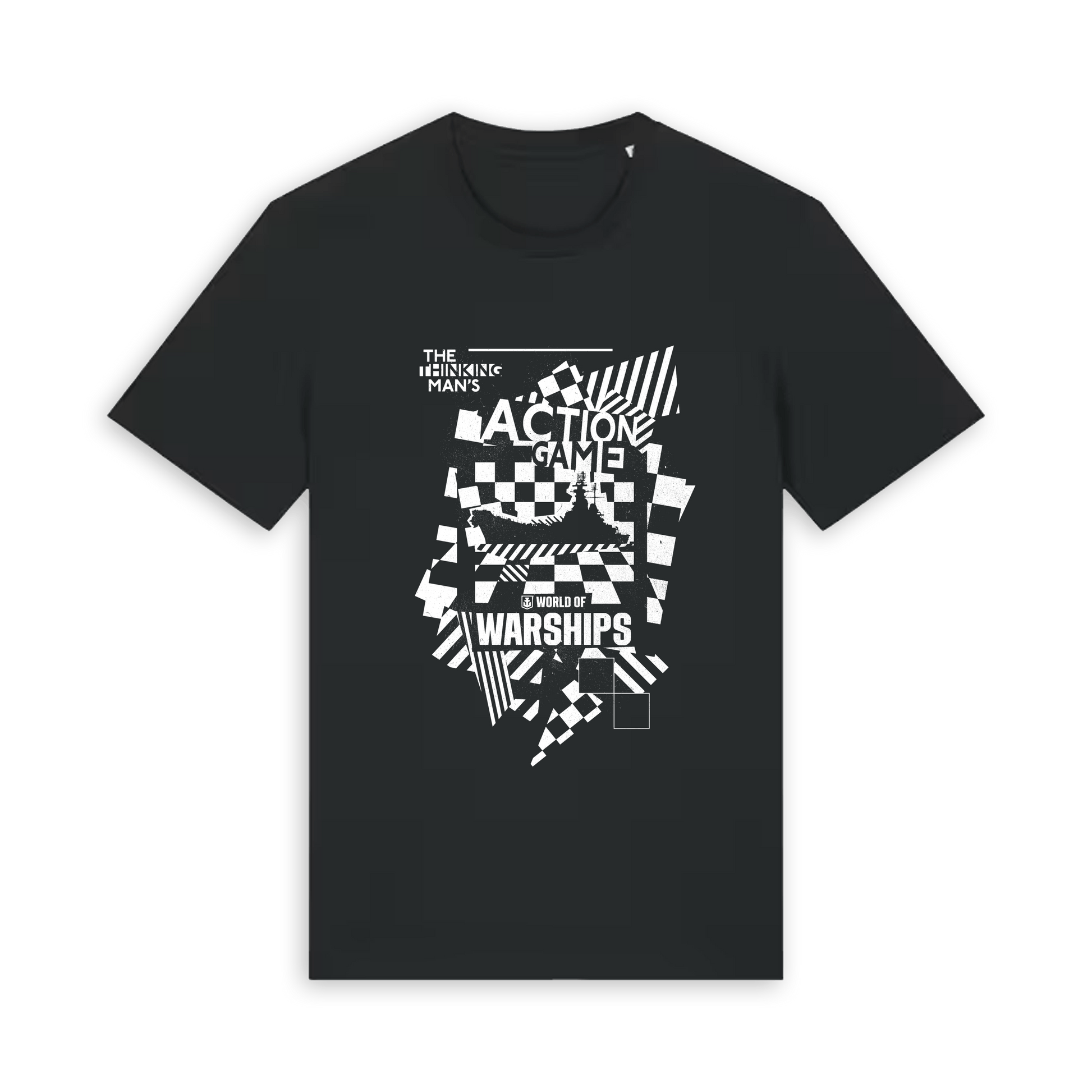 Black Printed T-shirt Front