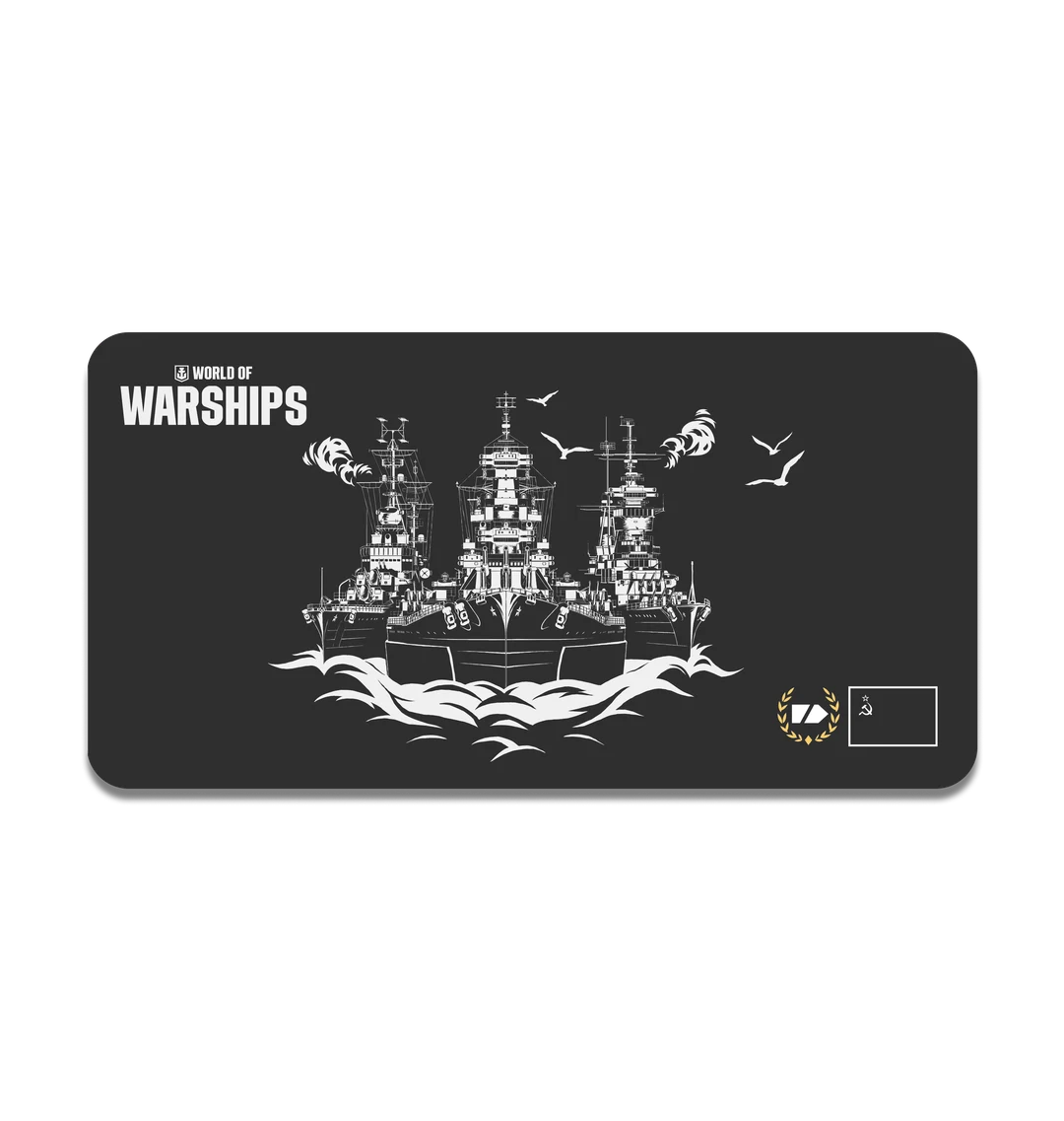 Soviet Fleet Line Art - Smolensk & Sovetsky Soyuz & Kutuzov Gaming Mat
