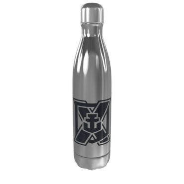 Silver Water Bottle Front