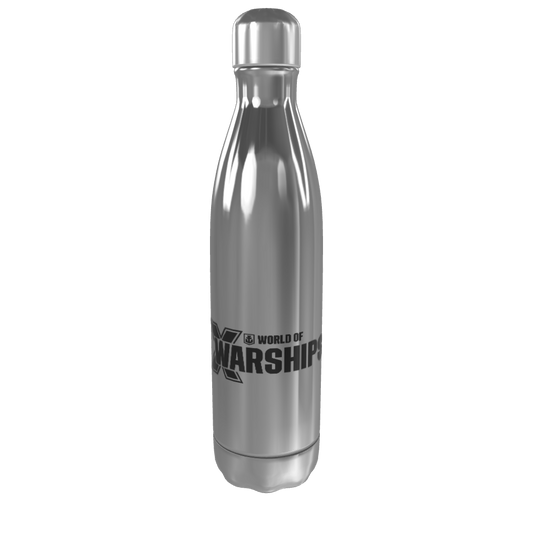 Silver Water Bottle Front