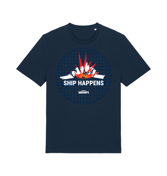 French Navy Printed T-shirt Front