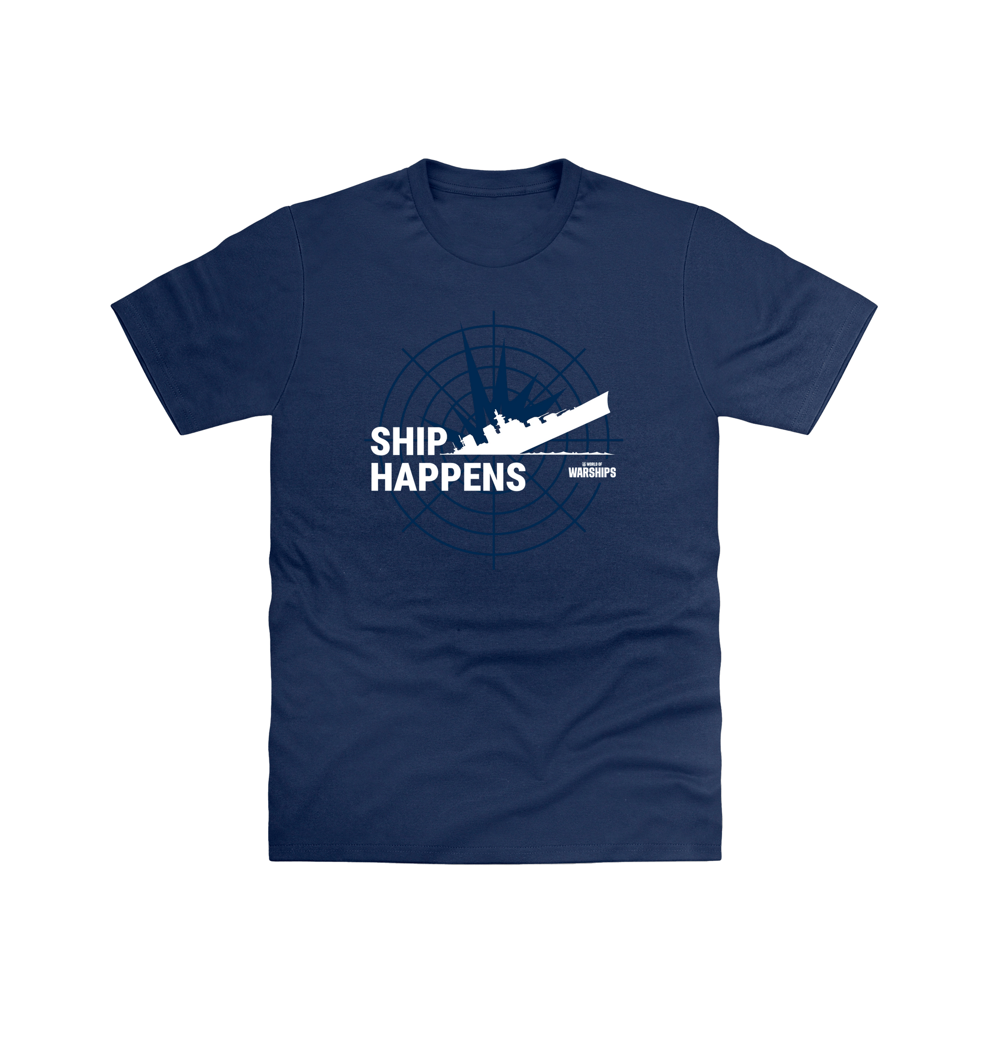 Navy Printed T-shirt Front