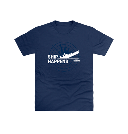 Navy Printed T-shirt Front