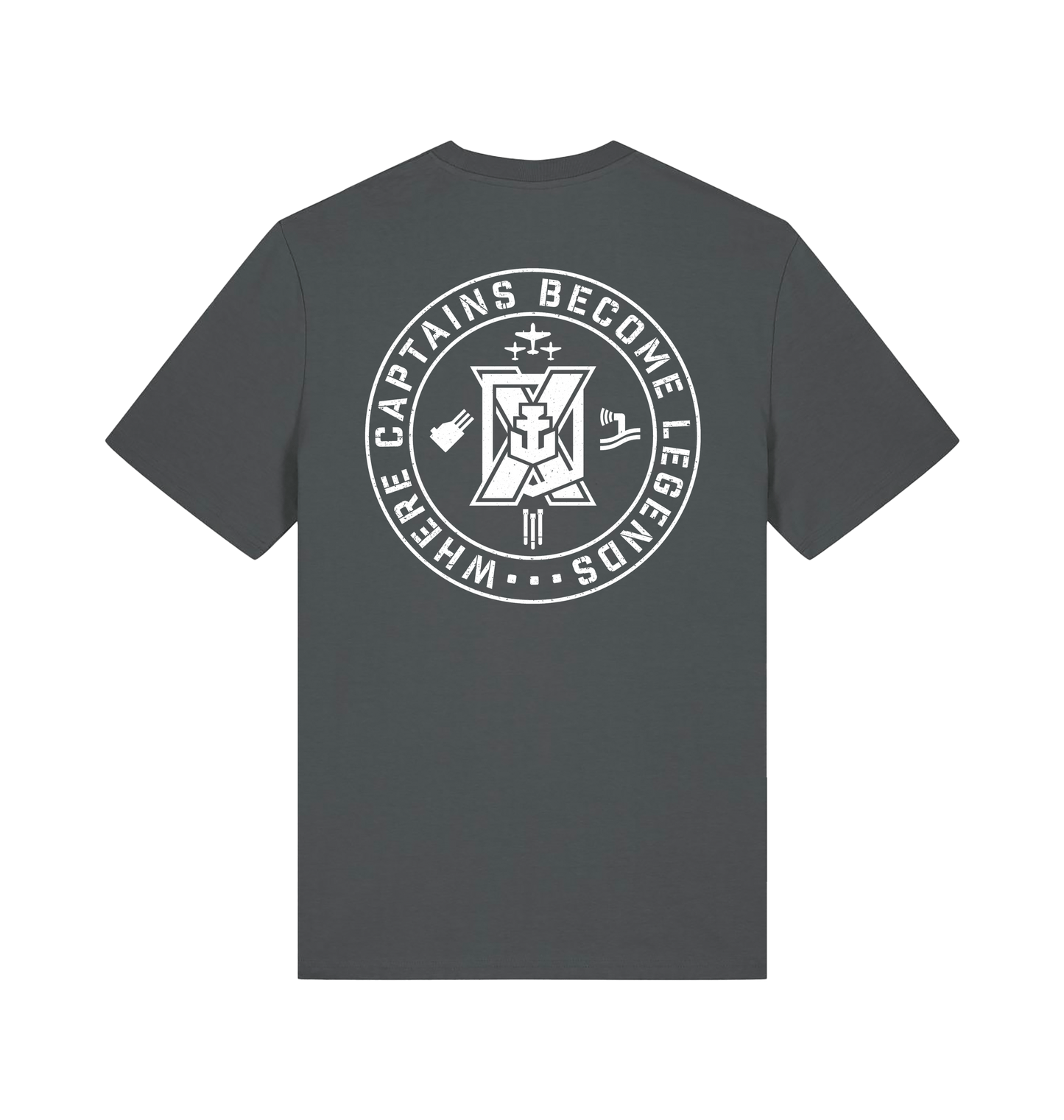 Anthracite Printed T-shirt Back