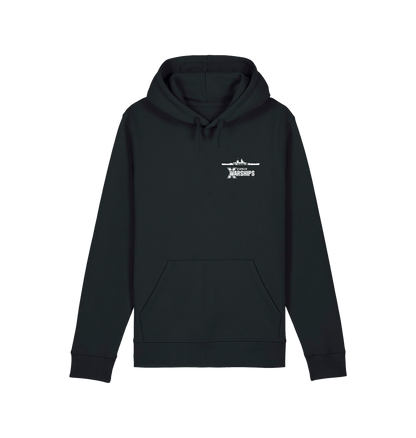 Black Printed Hoody Front