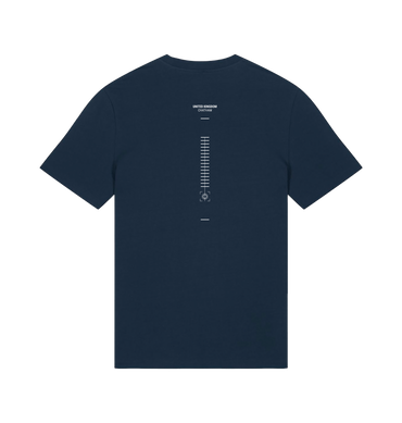 French Navy Printed T-shirt Back