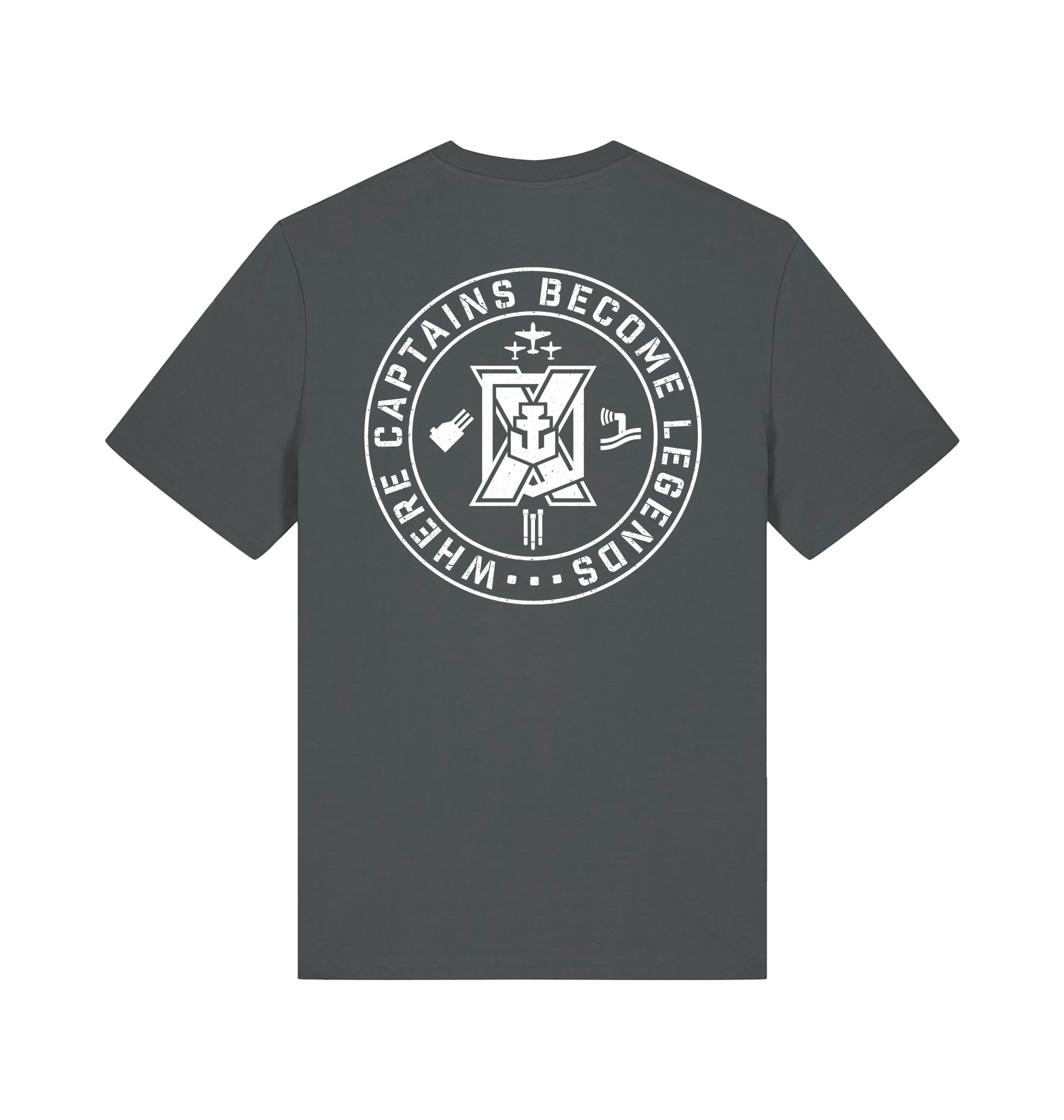 Anthracite Printed T-shirt Back