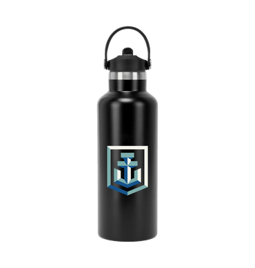 Black Water Bottle Back