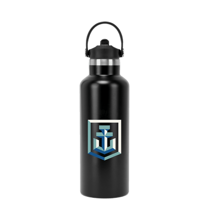 Black Water Bottle Back