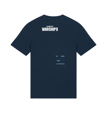 French Navy Printed T-shirt Back