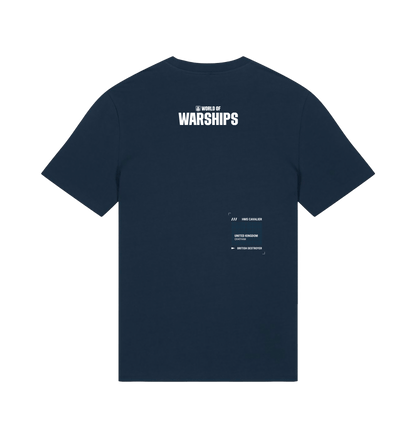 French Navy Printed T-shirt Back
