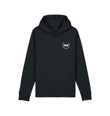 Black Printed Hoody Front