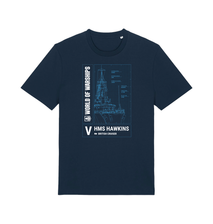 French Navy Printed T-shirt Front