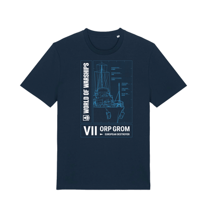 French Navy Printed T-shirt Front