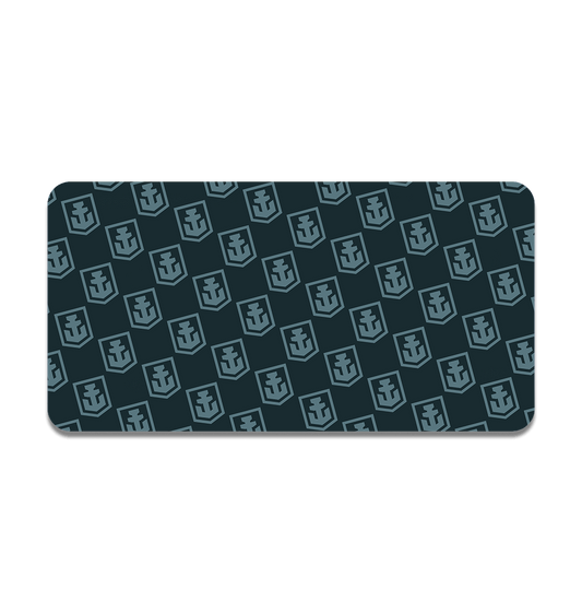 World of Warships Repeat Monochrome Logo Gaming Mat