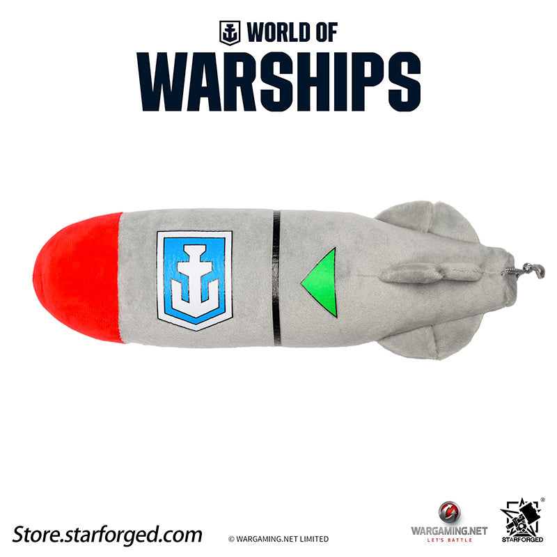 Starforged World of Warships Torpedo Bomb Plush Toy - Small