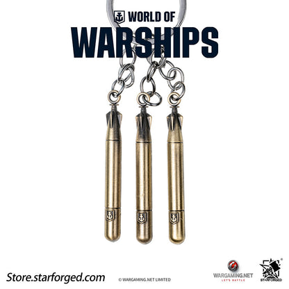 Starforged World of Warships Torpedo Keychain - Triple