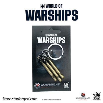 Starforged World of Warships Torpedo Keychain - Triple