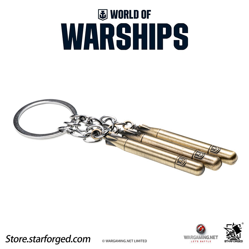 Starforged World of Warships Torpedo Keychain - Triple