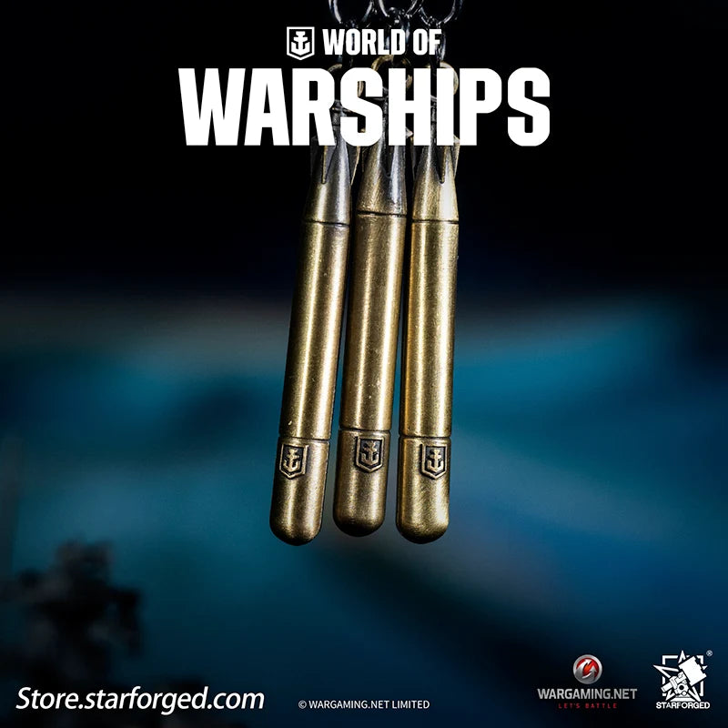 Starforged World of Warships Torpedo Keychain - Triple