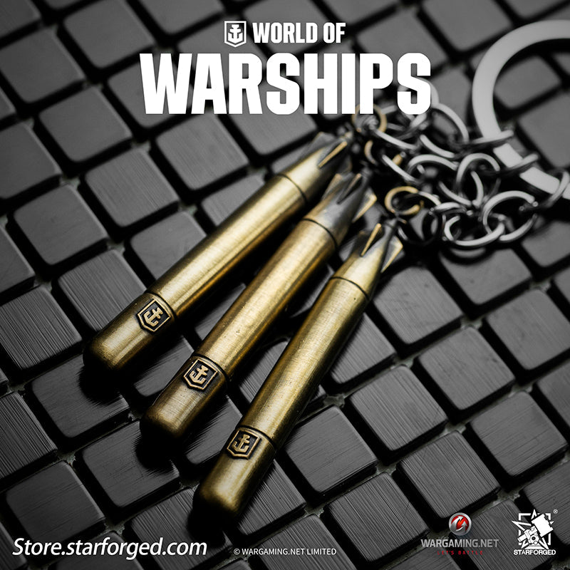 Starforged World of Warships Torpedo Keychain - Triple