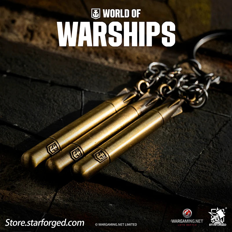 Starforged World of Warships Torpedo Keychain - Triple