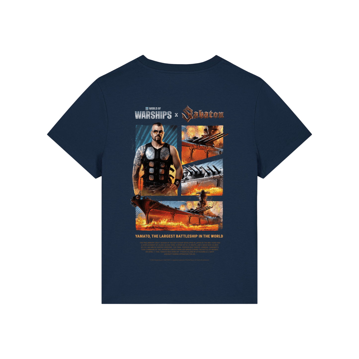 Yamato Joakim Womens Fitted T Shirt - WoWS x Sabaton