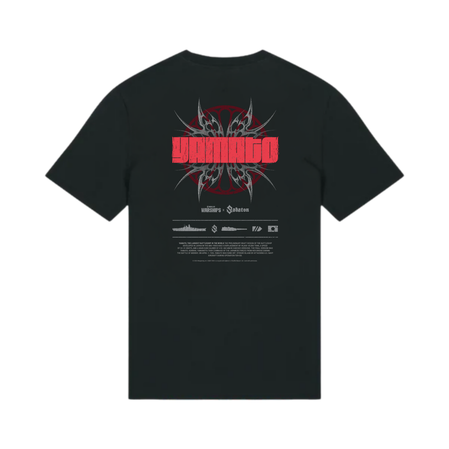 Yamato Band Womens Fitted T Shirt - WoWS x Sabaton