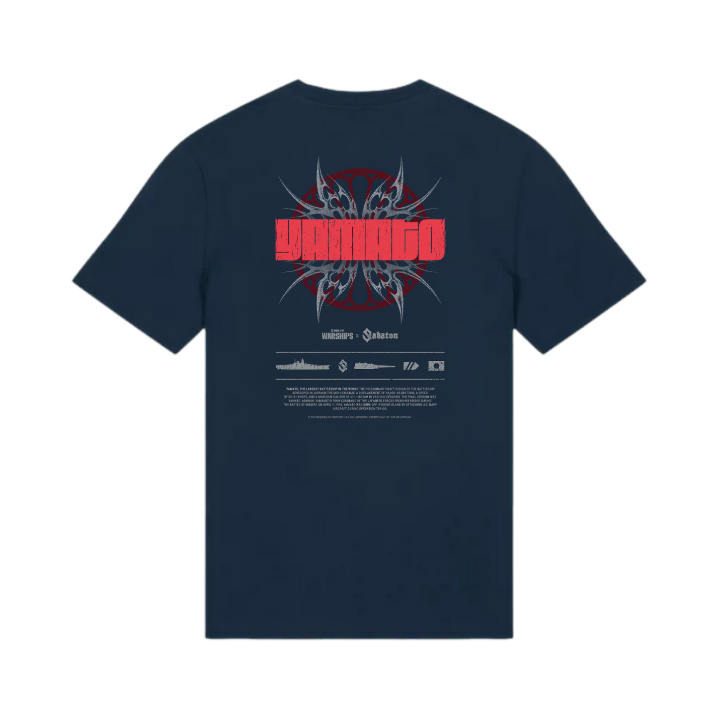 Yamato Band Womens Fitted T Shirt - WoWS x Sabaton