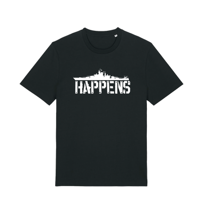 Black Printed T-shirt Front