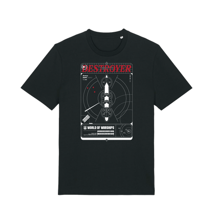 Black Printed T-shirt Front