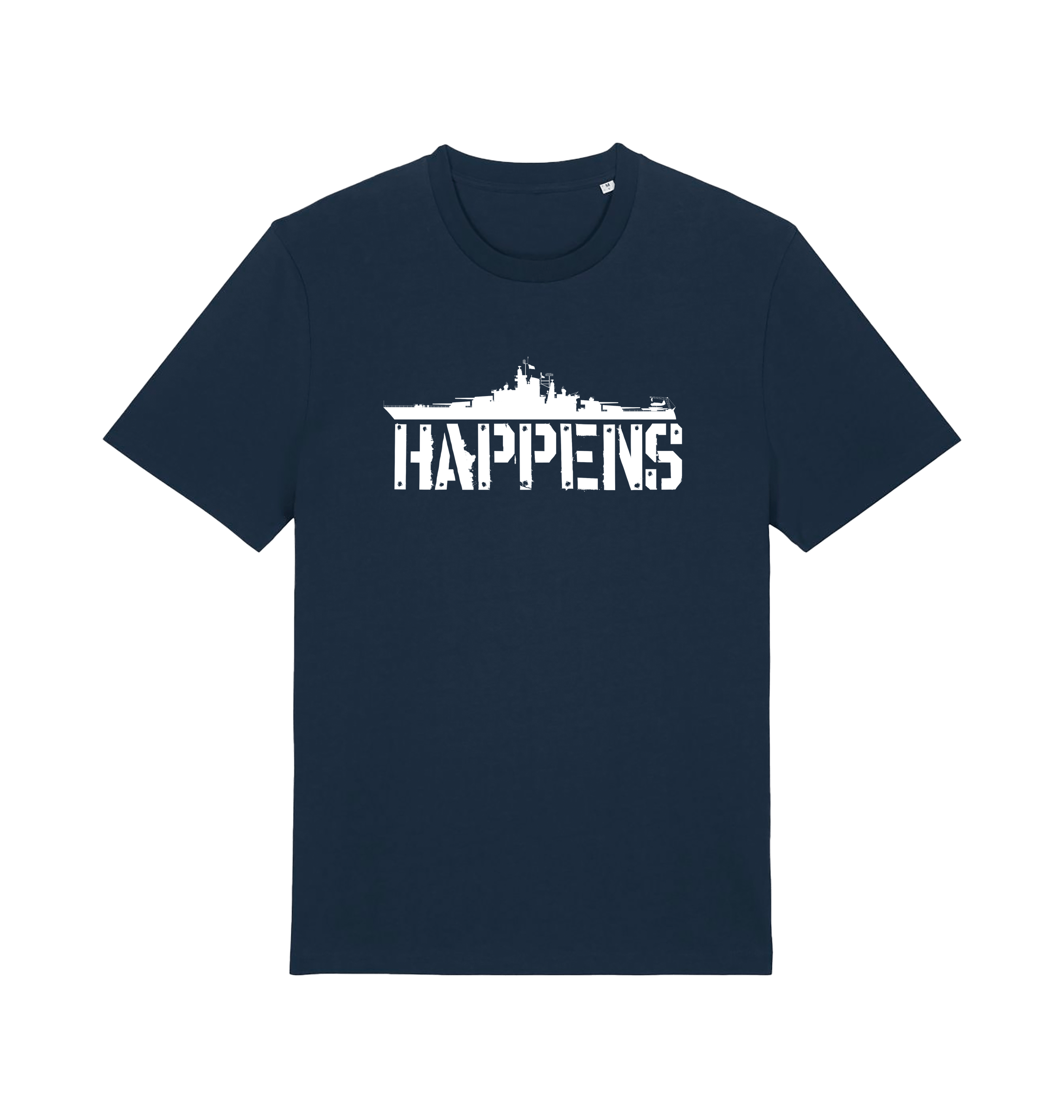 French Navy Printed T-shirt Front